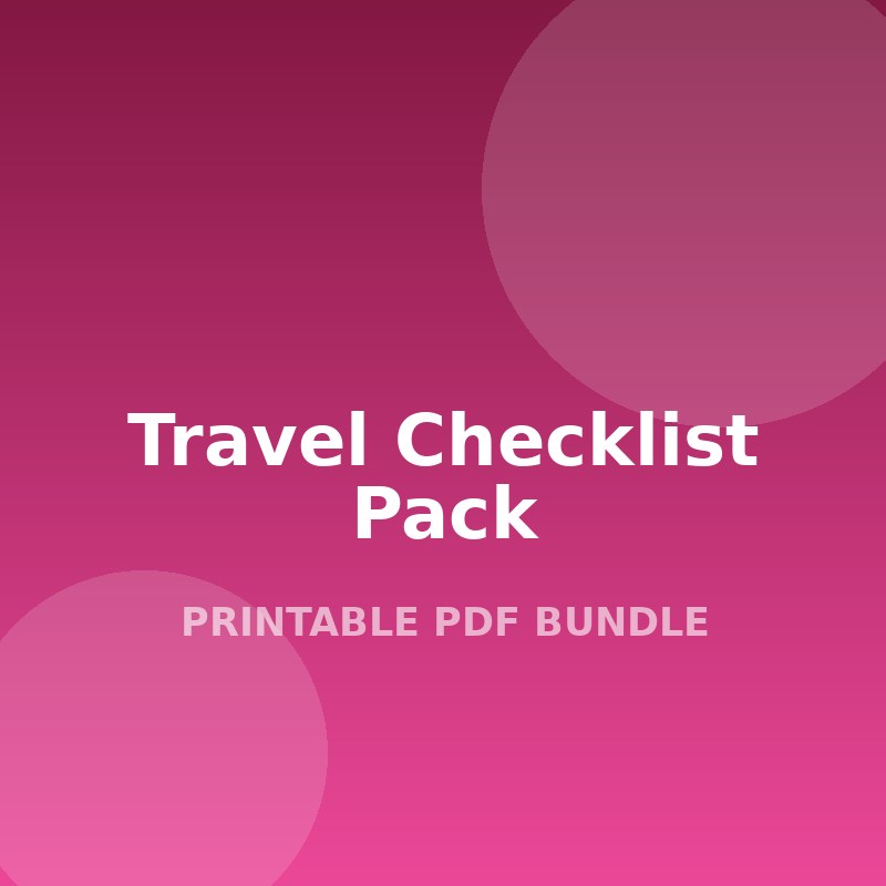 Ultimate Travel Checklist Pack