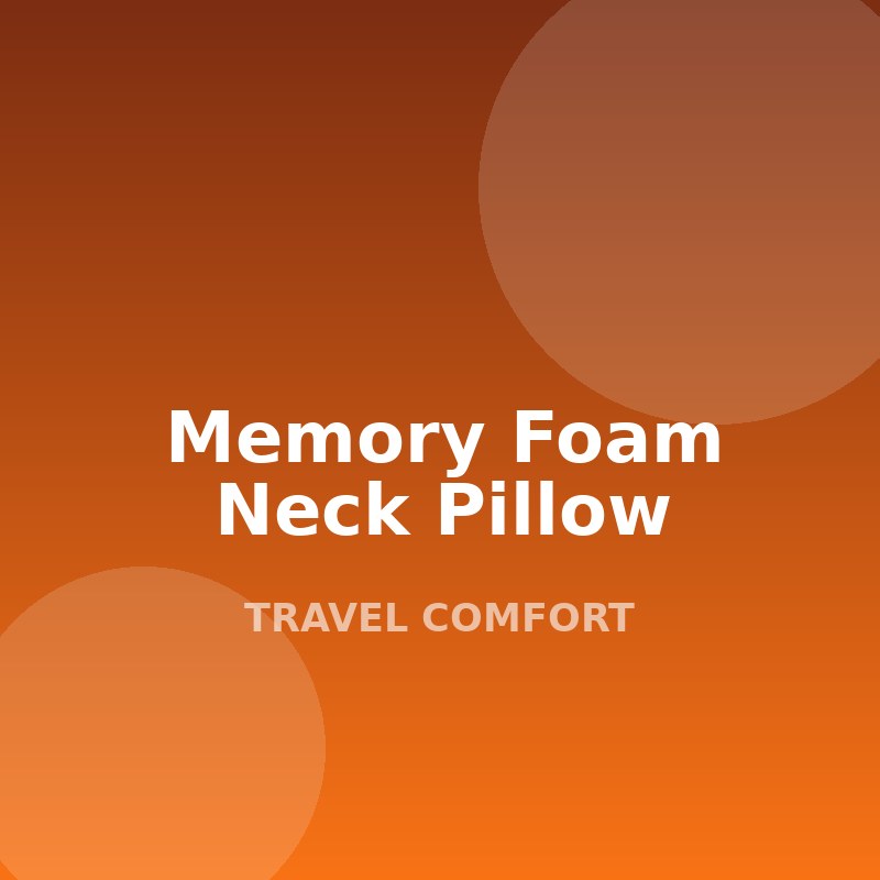 Memory Foam Neck Pillow